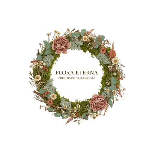 Logo for preserved moss and flowers